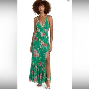 Yumi Kim Green floral maxi S